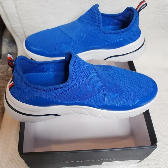 Tommy Hilfiger Blue Fina Slip On Sneakers Women's Size 9 New - Picture 13 of 17